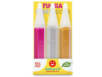 Zestaw 3 pisaków z piaskiem do kolorowania (fuksja, złoty i srebrny) 3l+ SABBIARELLI