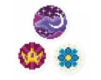 Diamentowa Mozaika 3 naklejki Księżyc