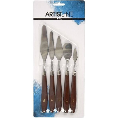 Szpachelki metalowe zestaw 5 szt.