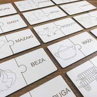 Puzzle wyrazowe do nauki czytania Cz.4