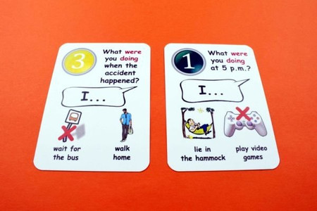 Fun Card English Past Continuous