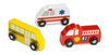 Drewniane autka pojazdy miejskie 9szt. Melissa and Doug 13170-MD