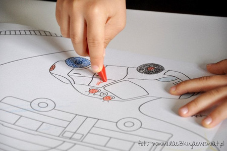 Kolorowanka w rolce Pojazdy Coloresca