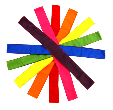 ZESTAW 7 szt SZARF SZKOLNYCH w 7 kolorach MIX PLUS