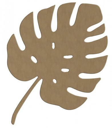 Dekoracja z MDF Liść Monstery 35 cm