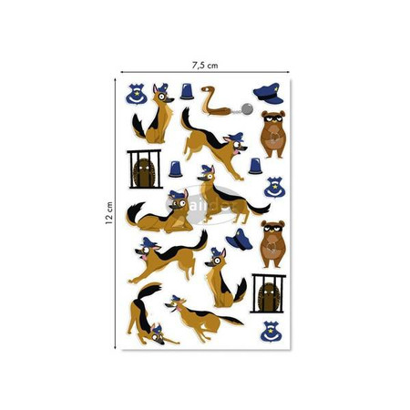 Naklejki 3D wypukłe Policja