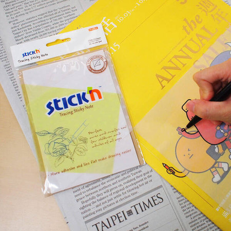 Przezroczysty notes samoprzylepny kalka do odrysowywania 101x152 mm, 30 kartek