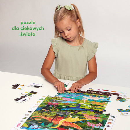 Puzzle obserwacyjne Dinozaury 60 el. 4+ CzuCzu