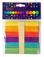 Patyczki kreatywne do lodów kolorowe 50szt.