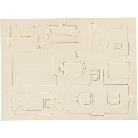 Puzzle 3D drewniane dom wariant 4