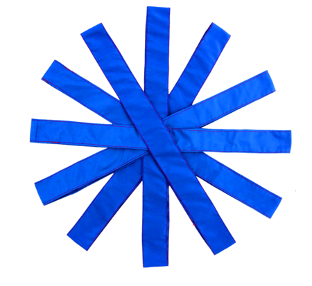 Zestaw 6 szt szarf szkolnych w kolorze niebieskim