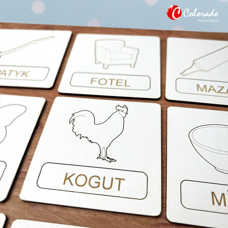 Układanka wyrazowa do nauki czytania Cz.6