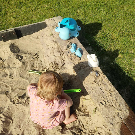 WOOPIE GREEN Zestaw do Piasku Żółwik Niebieski 8 el. BIODEGRADOWALNY ORGANICZNY MATERIAŁ