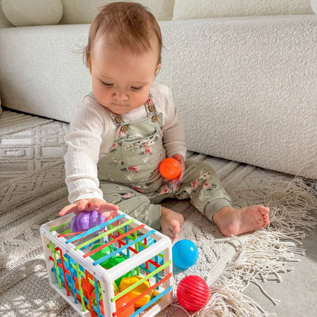 WOOPIE Elastyczna Kostka Sensoryczna Sorter dla Dzieci 13 el.