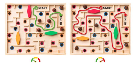 Drewniany labirynt przechylny