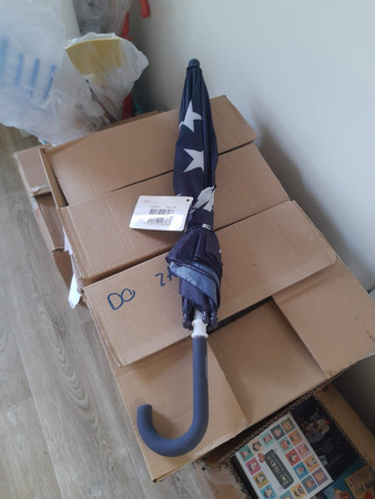 Parasol, Gwiazdy, granatowy, Penny Scallan Ostatni egzemplarz