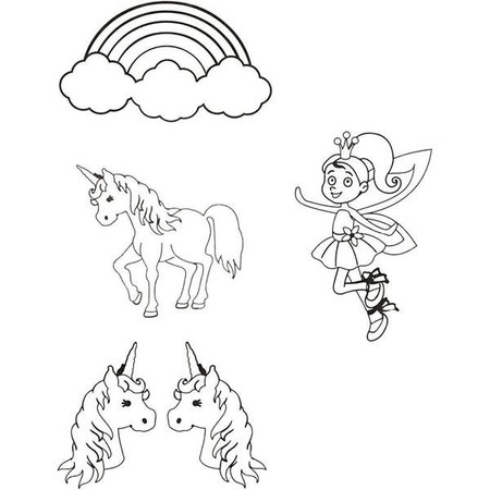 Folia termokurczliwa 4ark. A6 Jednorożce