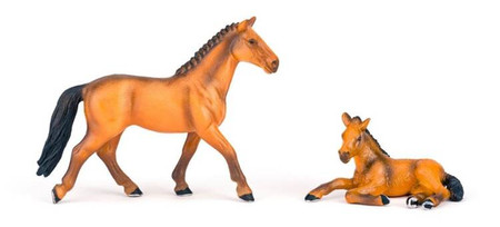 Zestaw 25 Koni Faunica (Cętkowane i Brązowe)