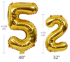 Balon foliowy CYFRA ZŁOTA 40" 85 cm (na hel lub powietrze)