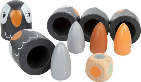 Drewniane Memory Pingwinki