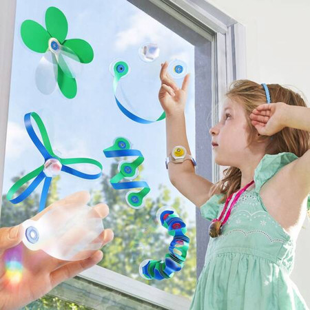 Klocki magnetyczne Clixo 24 el. Grip and Stick przyssawki i pryzmaty