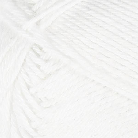 Włóczka bawełna Oeko-Tex Biała 50 g
