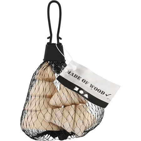 Choinki z drewna H: 3,3-6,3 cm 4 szt.