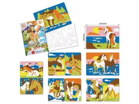 Zestaw do kolorowania piaskiem Free Spirit 5l+ SABBIARELLI