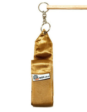 Wstążka gimnastyczna 2 m - złota