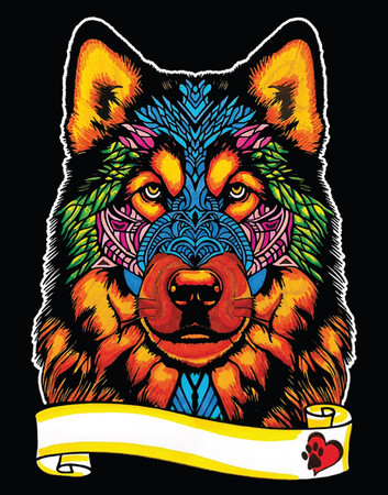 Kolorowanka Welw. A4 Alaskan Malamute