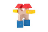 Klocki drewniane magnetyczne Kooglo Mini Color 30 el.