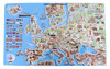 Magnetyczna mapa Europy 77x47cm