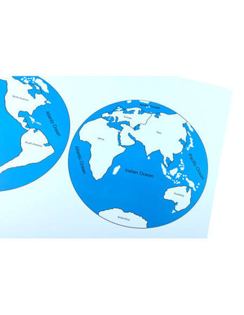 Moyo Montessori | Dwie półkule - mapa kontrolna z podpisami GEOP0055_G010-1