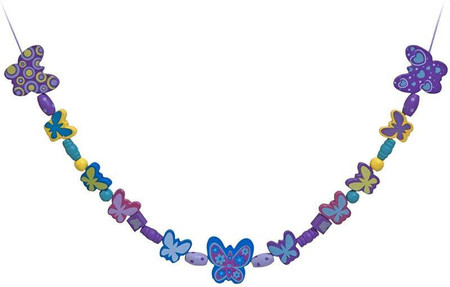 Zestaw drewnianych koralików Motylki Melissa&Doug