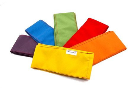 Zestaw 6 szt szarf szkolnych w kolorze różowym