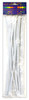 Druciki kreatywne 0,4x30cm białe 25 sztuk