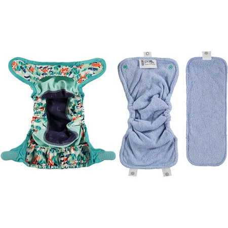 Close, Pop-in pieluszka wielorazowa AIO V2, Red Panda, Bambus