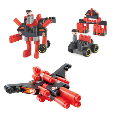 Klocki konstrukcyjne, Samochód wyścigowy, 31 el., 2+, PolyM