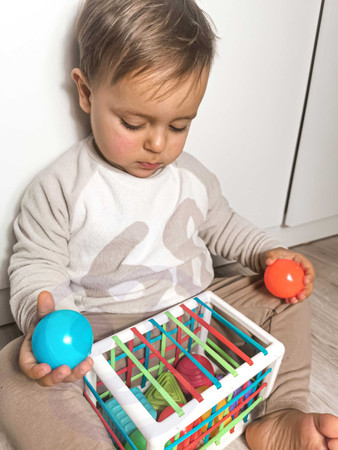 WOOPIE Elastyczna Kostka Sensoryczna Sorter dla Dzieci 13 el.