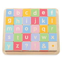 Drewniane klocki ABC zabawka edukacyjna dla dzieci, nauka liter, Le Toy Van