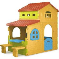 FEBER Domek Ogrodowy Super Villa ze Stolikiem Krzesłami Duży