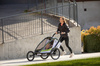 Hamax - Przyczepka rowerowa BREEZE z zestawem do biegania, podwójna - White/green
