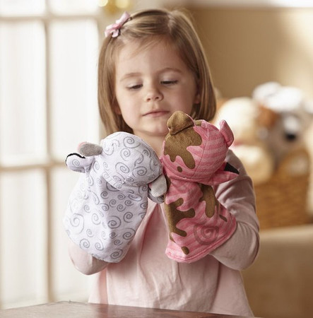 Pacynki na rękę Farma komplet 4 szt.