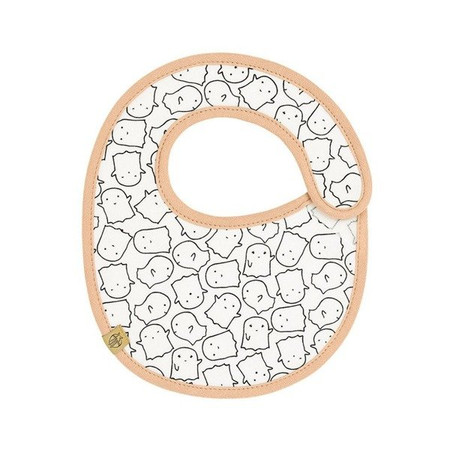 Lassig Śliniak bawełniany wodoodporny 0m+ Little Spookies Peach