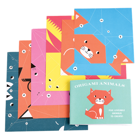 Papier dwustronny origami do tworzenia zwierząt, Rex London