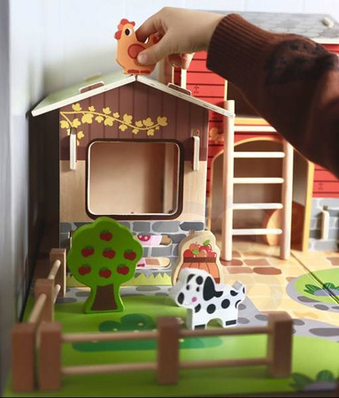 WOOPIE GREEN Mega Farma Figurki Zwierząt Stajnia Obora Kurnik 18 el.