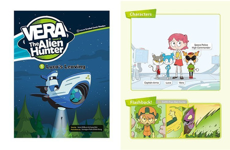 Komiks dla dzieci po angielsku Vera The Alien Hunter Level 3 Część 2