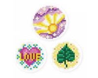 Diamentowa Mozaika 3 naklejki Słońce