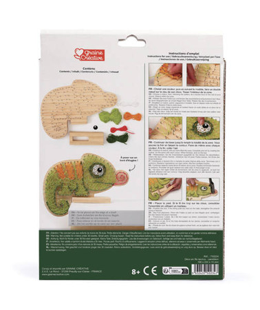 Obrazek z gwoździków i muliny Kameleon