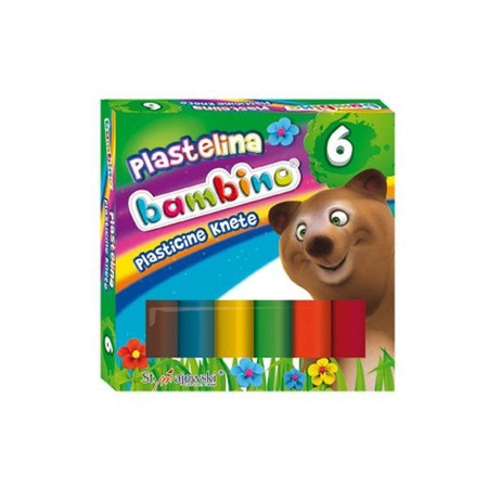 Plastelina 6 kolorów Bambino